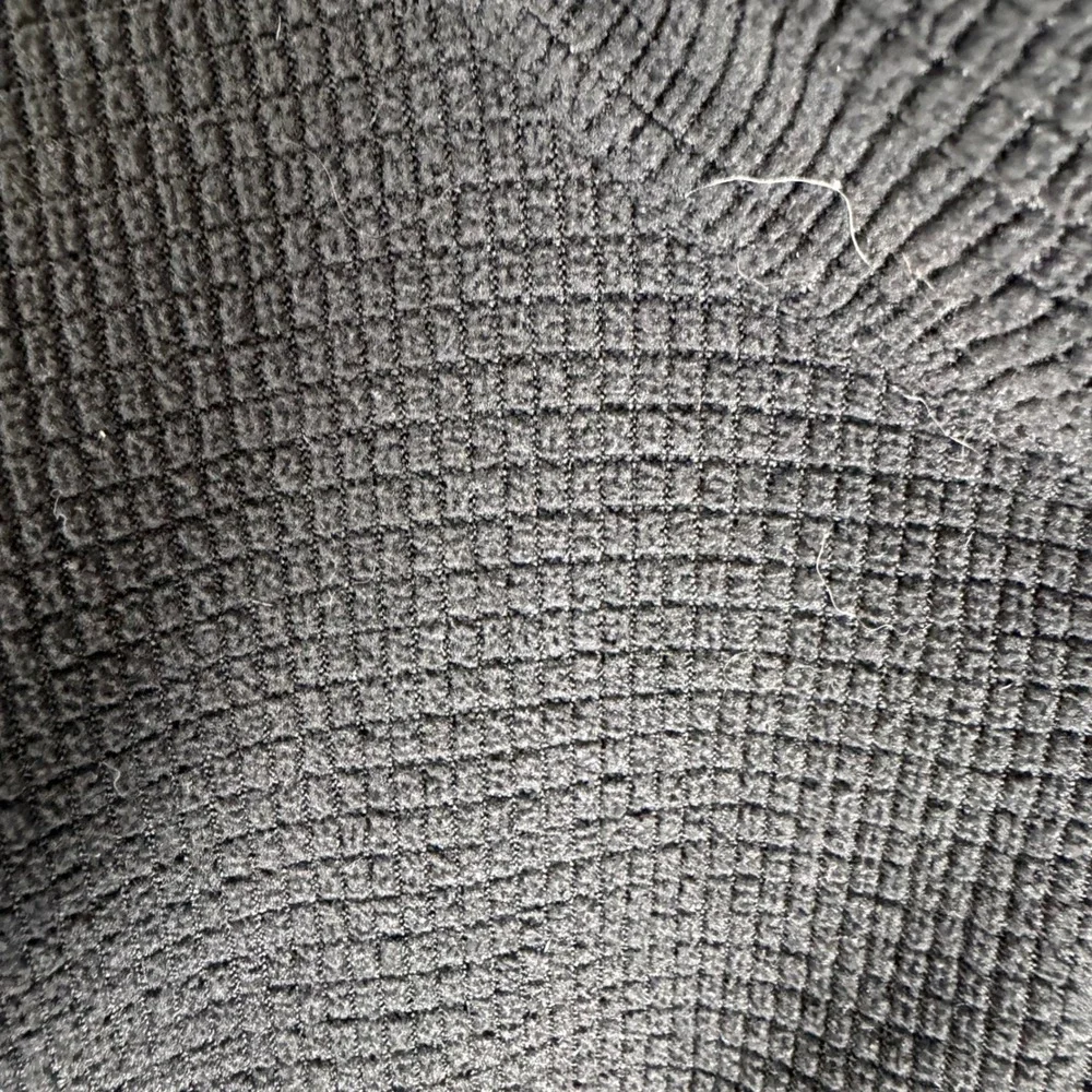 The North Face TekwarMens Black Waffle Knit‎ Quarter Zip Fleece Pullover XL